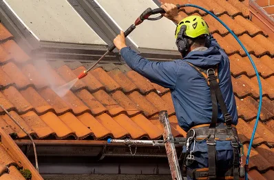 Démoussage et hydrofuge de toiture à Sarron